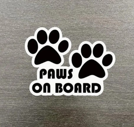 Sticker: Paws on board